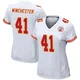 Women's James Winchester Kansas City Chiefs ＃41 Game White Jersey