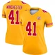 Women's James Winchester Kansas City Chiefs ＃41 Legend Gold Inverted Jersey