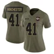 Women's James Winchester Kansas City Chiefs ＃41 Limited Olive 2025 Salute to Service Jersey