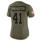 Women's James Winchester Kansas City Chiefs ＃41 Limited Olive 2025 Salute to Service Jersey