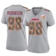 Women's Janarius Robinson Kansas City Chiefs ＃98 Game Gray Atmosphere Fashion Super Bowl LIX Jersey