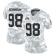 Women's Janarius Robinson Kansas City Chiefs ＃98 Limited Arctic Camo 2024 Salute to Service Jersey