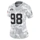 Women's Janarius Robinson Kansas City Chiefs ＃98 Limited Arctic Camo 2024 Salute to Service Jersey