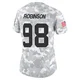 Women's Janarius Robinson Kansas City Chiefs ＃98 Limited Arctic Camo 2024 Salute to Service Jersey