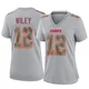 Women's Jared Wiley Kansas City Chiefs ＃12 Game Gray Atmosphere Fashion Jersey