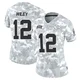 Women's Jared Wiley Kansas City Chiefs ＃12 Limited Arctic Camo 2024 Salute to Service Jersey