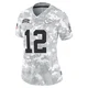 Women's Jared Wiley Kansas City Chiefs ＃12 Limited Arctic Camo 2024 Salute to Service Jersey