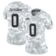 Women's Jason Taylor II Kansas City Chiefs ＃0 Limited Arctic Camo 2024 Salute to Service Jersey