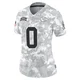 Women's Jason Taylor II Kansas City Chiefs ＃0 Limited Arctic Camo 2024 Salute to Service Jersey