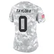 Women's Jason Taylor II Kansas City Chiefs ＃0 Limited Arctic Camo 2024 Salute to Service Jersey