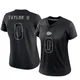 Women's Jason Taylor II Kansas City Chiefs ＃0 Limited Black Reflective Jersey