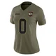 Women's Jason Taylor II Kansas City Chiefs ＃0 Limited Olive 2025 Salute to Service Jersey