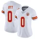Women's Jaydn Ott Kansas City Chiefs ＃0 Limited White Vapor Untouchable Jersey