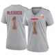 Women's Jerick McKinnon Kansas City Chiefs ＃1 Game Gray Atmosphere Fashion Super Bowl LIX Jersey