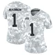 Women's Jerick McKinnon Kansas City Chiefs ＃1 Limited Arctic Camo 2024 Salute to Service Jersey
