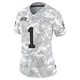 Women's Jerick McKinnon Kansas City Chiefs ＃1 Limited Arctic Camo 2024 Salute to Service Jersey