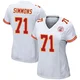 Women's Josh Simmons Kansas City Chiefs ＃71 Game White Jersey