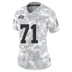 Women's Josh Simmons Kansas City Chiefs ＃71 Limited Arctic Camo 2024 Salute to Service Jersey