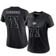 Women's Josh Simmons Kansas City Chiefs ＃71 Limited Black Reflective Jersey