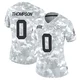 Women's Josh Thompson Kansas City Chiefs ＃0 Limited Arctic Camo 2024 Salute to Service Jersey