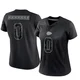 Women's Josh Thompson Kansas City Chiefs ＃0 Limited Black Reflective Jersey