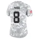 Women's Justyn Ross Kansas City Chiefs ＃8 Limited Arctic Camo 2024 Salute to Service Jersey