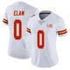 Women's Kaiir Elam Kansas City Chiefs ＃0 Limited White Vapor Untouchable Super Bowl LIX Jersey