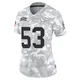 Women's Kam Arnold Kansas City Chiefs ＃53 Limited Arctic Camo 2024 Salute to Service Jersey