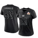 Women's Kam Arnold Kansas City Chiefs ＃53 Limited Black Reflective Super Bowl LIX Jersey
