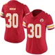 Women's Keaontay Ingram Kansas City Chiefs ＃30 Limited Red Team Color Vapor Untouchable Jersey