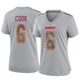 Women's Kenny Cook Kansas City Chiefs ＃6 Game Gray Atmosphere Fashion Jersey