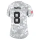 Women's Key'Shawn Smith Kansas City Chiefs ＃8 Limited Arctic Camo 2024 Salute to Service Jersey