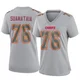 Women's Kingsley Suamataia Kansas City Chiefs ＃76 Game Gray Atmosphere Fashion Jersey