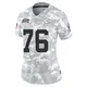 Women's Kingsley Suamataia Kansas City Chiefs ＃76 Limited Arctic Camo 2024 Salute to Service Jersey