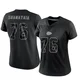 Women's Kingsley Suamataia Kansas City Chiefs ＃76 Limited Black Reflective Jersey
