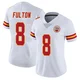 Women's Kristian Fulton Kansas City Chiefs ＃8 Limited White Vapor Untouchable Jersey