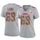 Women's Kyle Long Kansas City Chiefs ＃69 Game Gray Atmosphere Fashion Super Bowl LIX Jersey