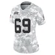 Women's Kyle Long Kansas City Chiefs ＃69 Limited Arctic Camo 2024 Salute to Service Jersey