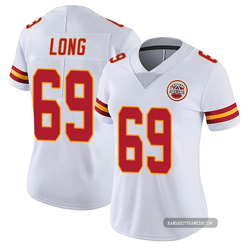 Women's Kyle Long Kansas City Chiefs ＃69 Limited White Vapor Untouchable Jersey