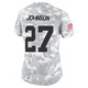 Women's Larry Johnson Kansas City Chiefs ＃27 Limited Arctic Camo 2024 Salute to Service Jersey