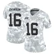 Women's Len Dawson Kansas City Chiefs ＃16 Limited Arctic Camo 2024 Salute to Service Jersey