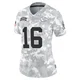 Women's Len Dawson Kansas City Chiefs ＃16 Limited Arctic Camo 2024 Salute to Service Jersey