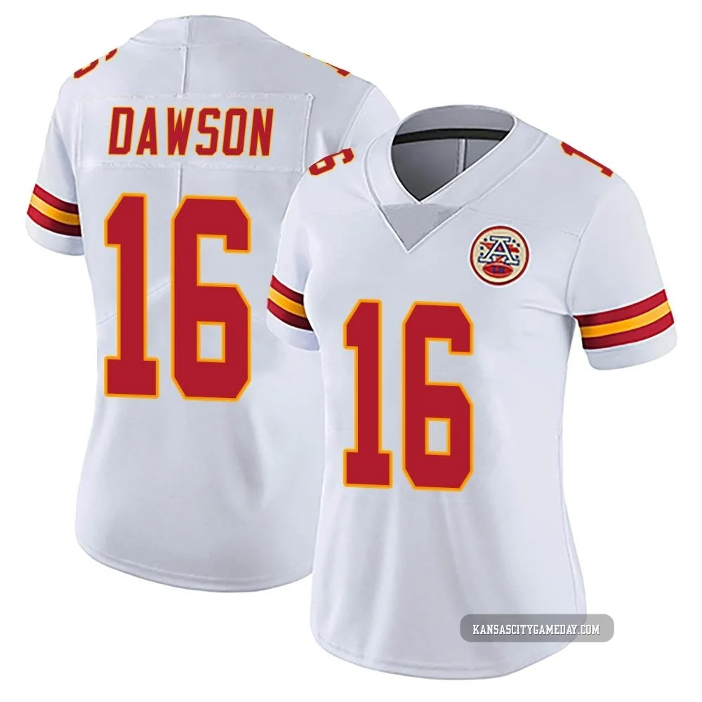 Women's Len Dawson Kansas City Chiefs ＃16 Limited White Vapor Untouchable Jersey