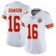 Women's Len Dawson Kansas City Chiefs ＃16 Limited White Vapor Untouchable Jersey