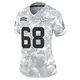 Women's Marcus Harris Kansas City Chiefs ＃68 Limited Arctic Camo 2024 Salute to Service Jersey
