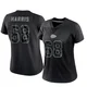 Women's Marcus Harris Kansas City Chiefs ＃68 Limited Black Reflective Jersey