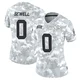 Women's Marlen Sewell Kansas City Chiefs ＃0 Limited Arctic Camo 2024 Salute to Service Jersey