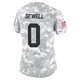 Women's Marlen Sewell Kansas City Chiefs ＃0 Limited Arctic Camo 2024 Salute to Service Jersey