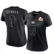 Women's Marlen Sewell Kansas City Chiefs ＃0 Limited Black Reflective Super Bowl LIX Jersey