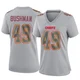 Women's Matt Bushman Kansas City Chiefs ＃49 Game Gray Atmosphere Fashion Jersey